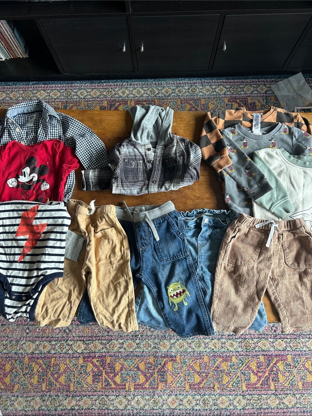 12–18M Baby Boy Clothing Bundle | Baby Gap, Disney, Zara + OshKosh | 11 Pieces